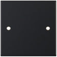 Selectric 5M Matt Black 1 Gang Blank Plate