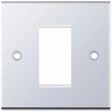 Selectric 5M Polished Chrome 1 Gang Euro Plate with Single Aperture