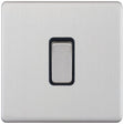 Selectric 5M-Plus Satin Chrome 1 Gang 10A Intermediate Switch with Black Insert