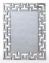 Large Rectangular "Grecian Key" Venetian Mirror - V295