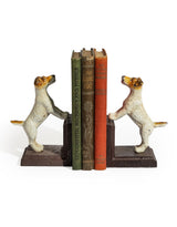 Cast Iron Antiqued Pair of Terrier Bookends - STM8