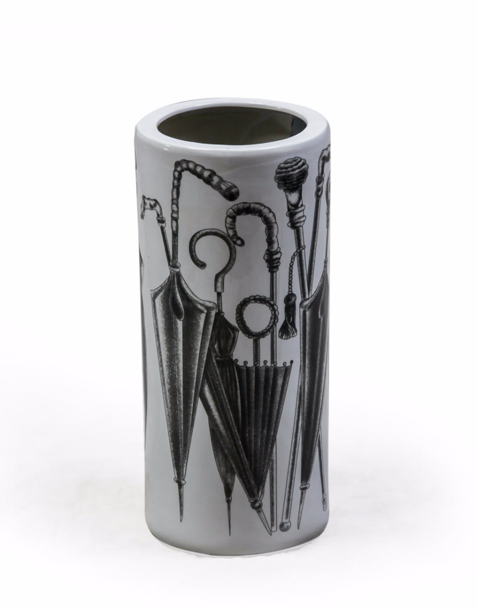 White Ceramic Umbrella Stand - BP234