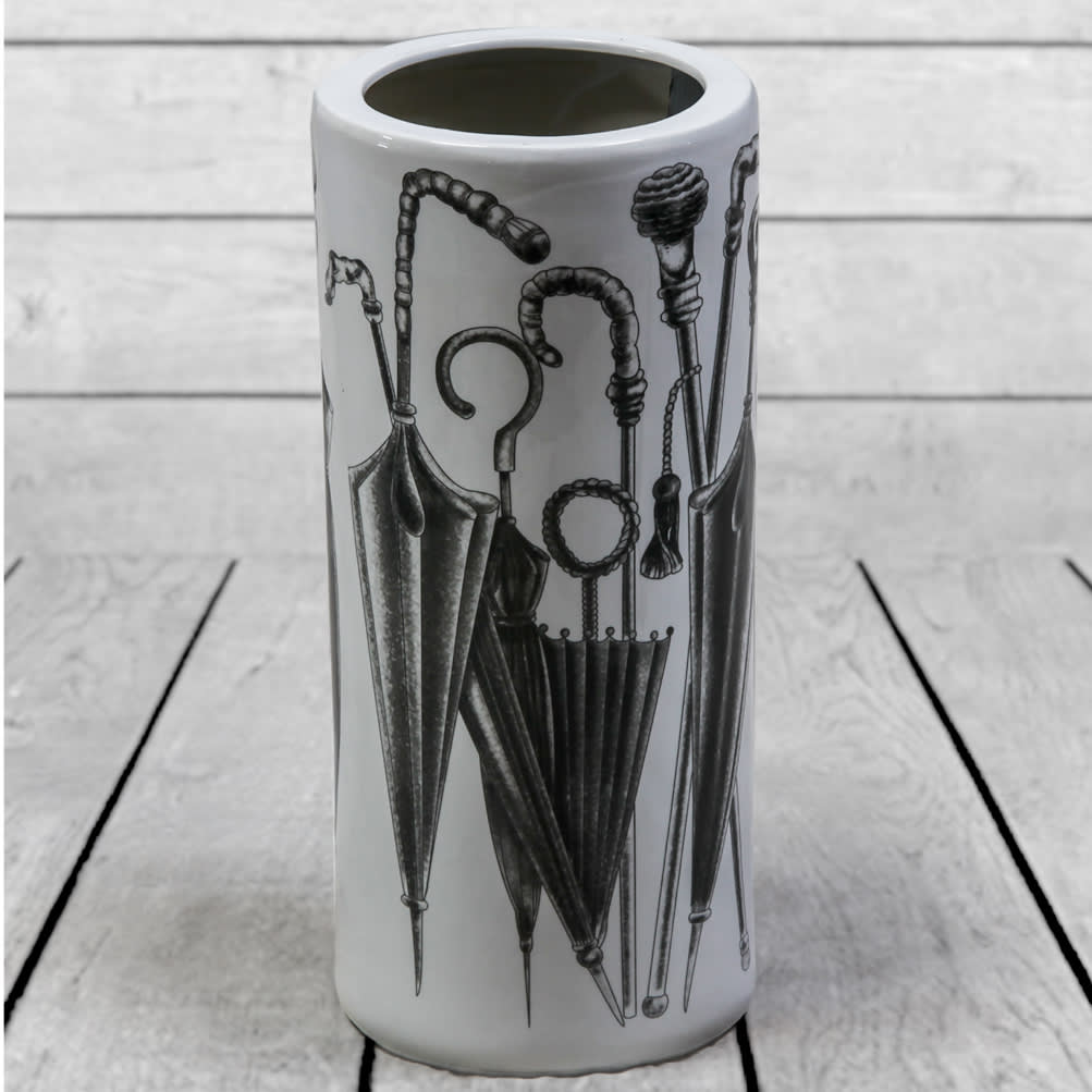 White Ceramic Umbrella Stand - BP234