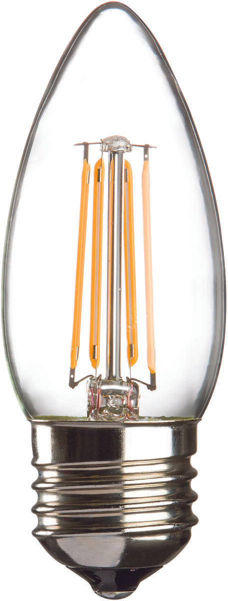 CLD4ESC 230V 4W LED ES Clear Candle Filament Lamp 2700K Dimmable