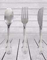 Polished Aluminium Fork, Knife & Spoon Set Wall Hangings - AL107