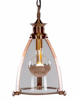 Copper and Glass Lantern Ceiling Light - PML9