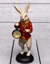 The White Rabbit Standing Clock Figure - Red - RM49