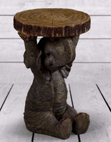 Elephant Holding "Trunk Slice" Side Table - BD133