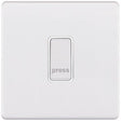 Selectric 5M-Plus Matt White 1 Gang 10A Push to Make Switch with White Insert