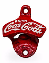 Iron Antique Classic Red Wall Mounted Bottle Opener - STM32
