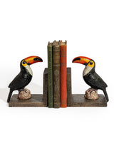 Cast Iron Antiqued Toucan Bookends - STM34