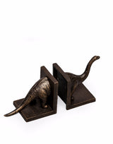 Cast Iron Antiqued Brontosaurus Bookends - STM38