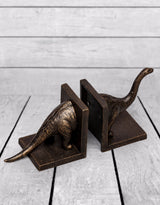 Cast Iron Antiqued Brontosaurus Bookends - STM38