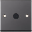 Selectric 7M-Pro Black Nickel 20A Centre Entry Flex Outlet with Black Insert