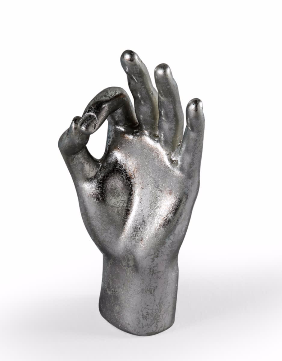 Silver "OK" Hand Figure - FL102