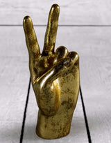 Gold "Peace" Hand Figure - FL103