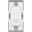 Selectric GRID360 White 20A DP Switch Module Marked ‘tumble dryer’ with White Insert