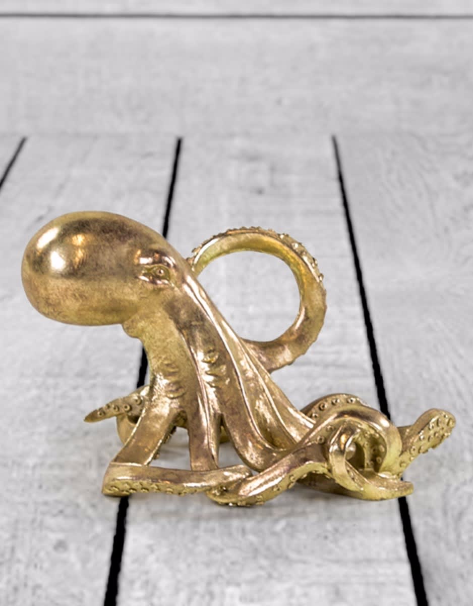 Gold Octopus Wine Bottle Holder - SM73