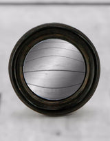 Antiqued Black Thin Framed Extra Small Convex Mirror - MK5