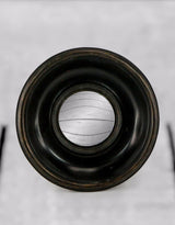 Antiqued Black Deep Framed Extra Small Convex Mirror - MK12