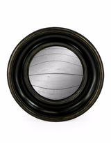 Antiqued Black Deep Framed Medium Convex Mirror - MK14