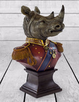 Extra Large Gentry Rhino Bust on Square Base - BD137