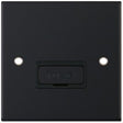 Selectric 5M Matt Black 13A Fused Connection Unit with Black Insert
