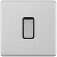 Selectric 5M-Plus Satin Chrome 1 Gang 20A DP Switch with Black Insert