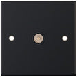 Selectric 5M Matt Black 1 Gang TV Socket with Black Insert