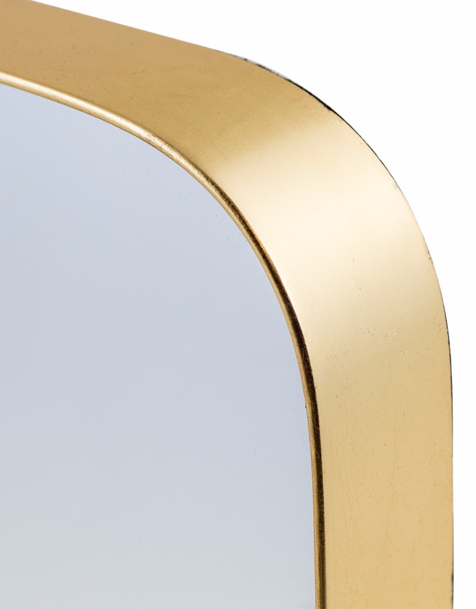 Small Square Gold Framed Arden Wall Mirror - M376