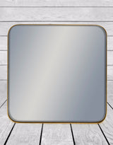 Medium Square Gold Framed Arden Wall Mirror - M377