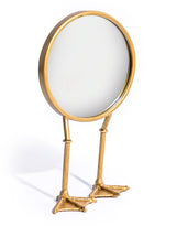 Distressed Gold Bird Legged Table Mirror - ET313