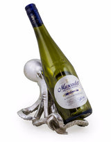 Silver Octopus Wine Bottle Holder - SM77