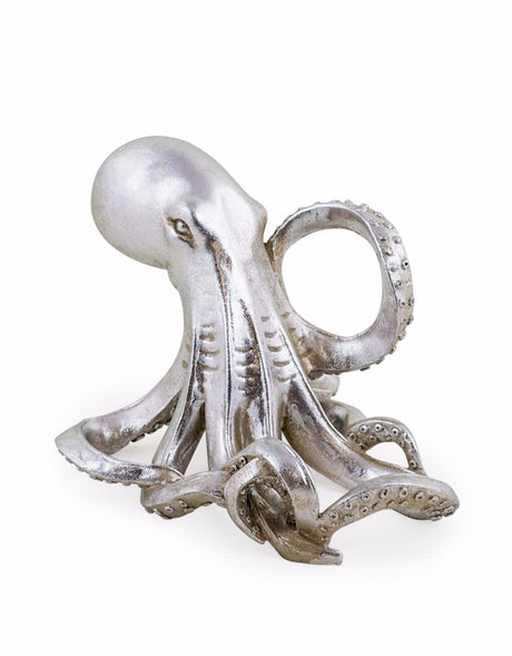 Silver Octopus Wine Bottle Holder - SM77