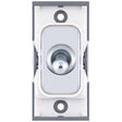 Selectric GRID360 Polished Chrome 10A Intermediate Toggle Switch Module with White Insert
