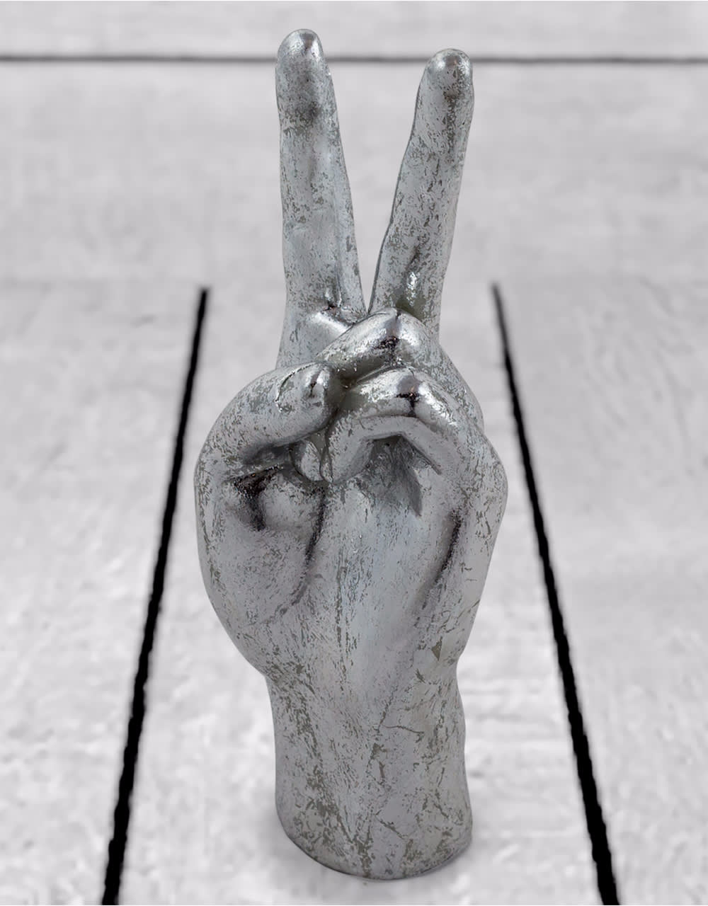 Silver "Peace" Hand Figure - FL106
