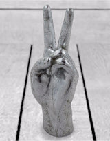 Silver "Peace" Hand Figure - FL106
