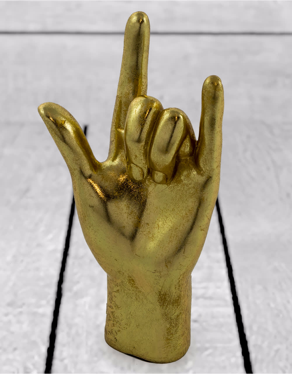 Gold "Rock On!" Hand Figure - FL107