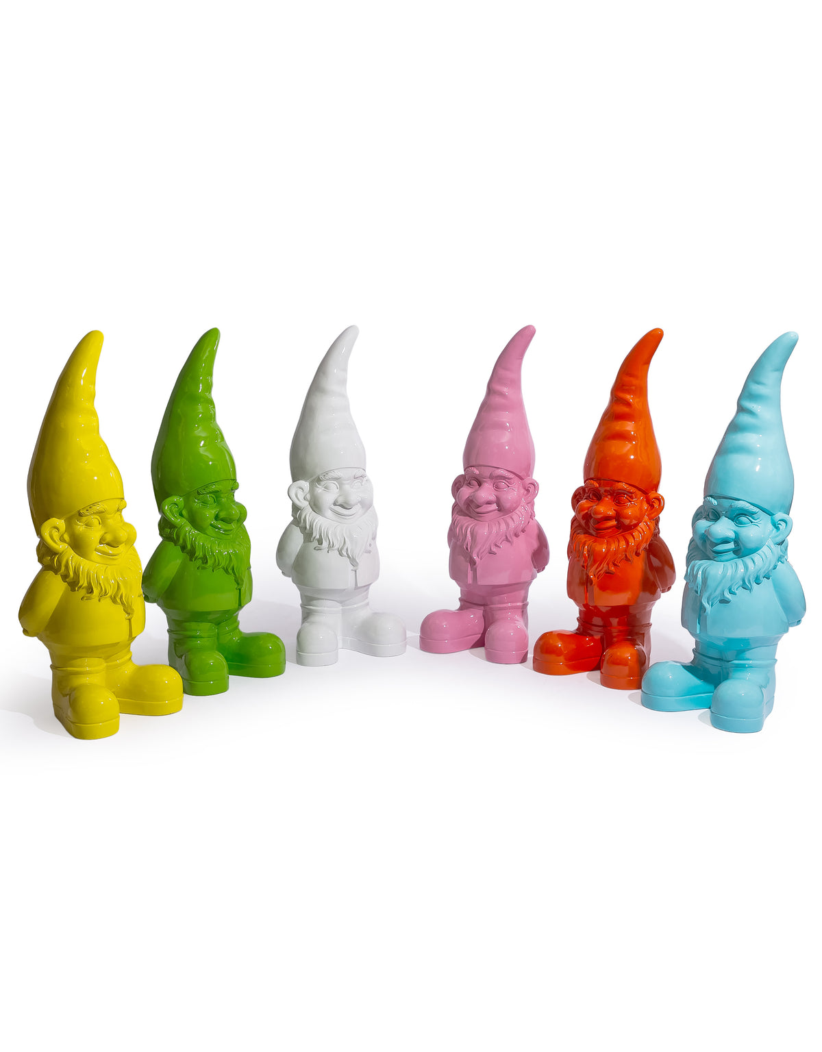 Giant Bright Green Standing Gnome Figure - FL111