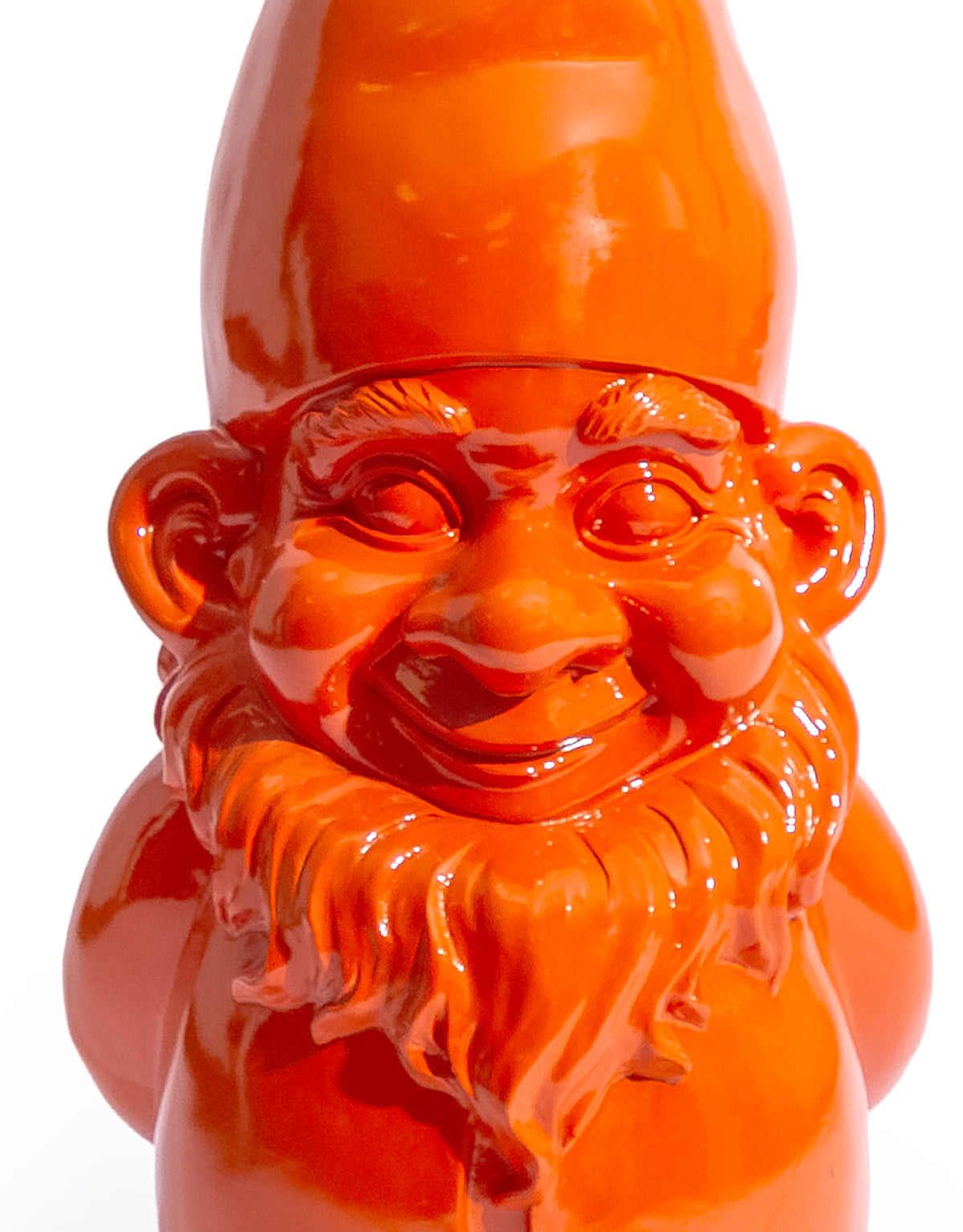 Giant Bright Orange Standing Gnome Figure - FL112