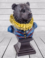 Extra Large Gentry Bear Bust on Square Base - BD136