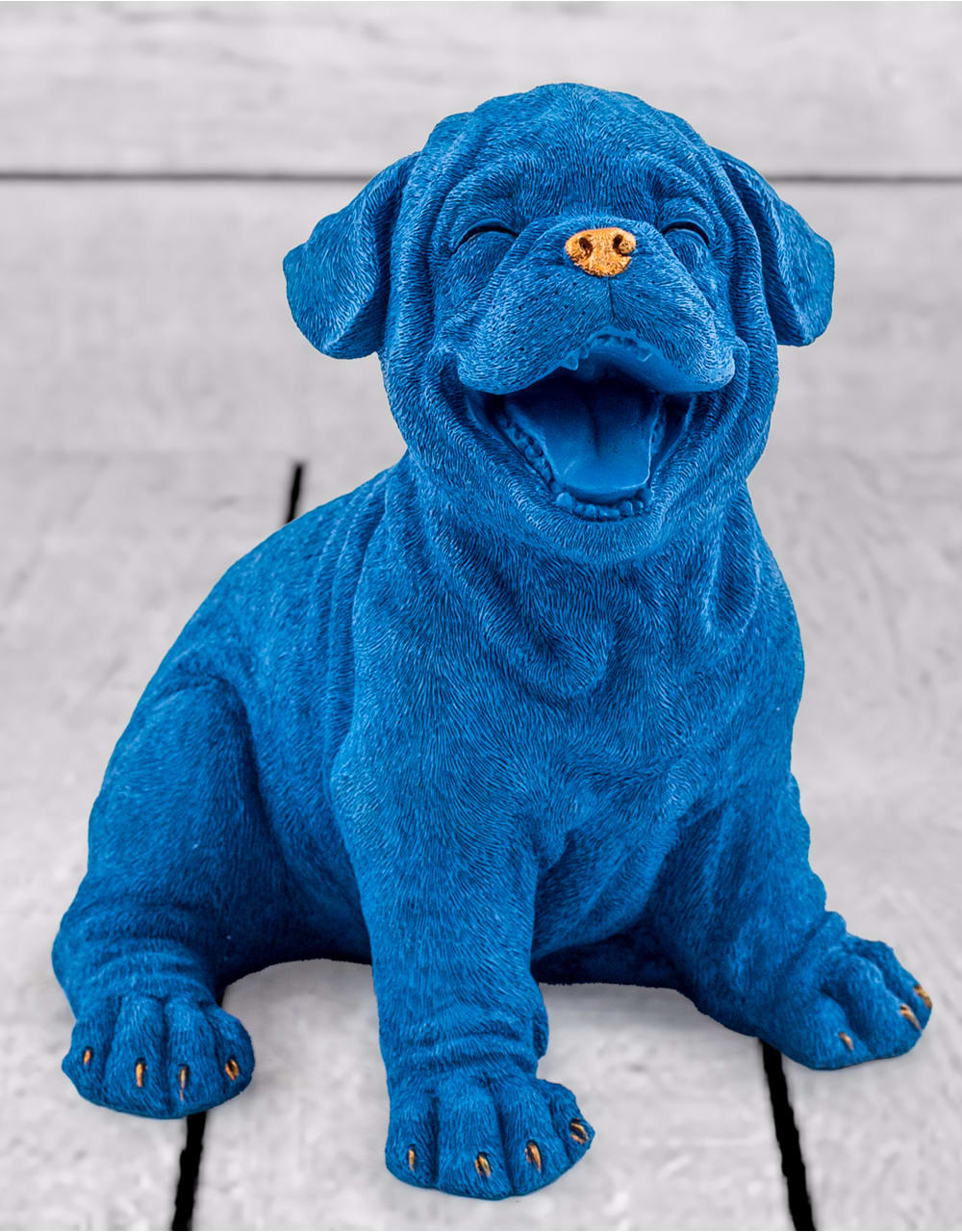 Royal Blue with Gold Details Laughing Puppy - FL51