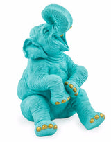 Pale Blue with Gold Details Laughing Elephant - FL53