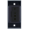 Selectric GRID360 Matt Black 13A Fused Connection Unit Module with Black Insert