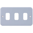 Selectric Metal Clad GRID360 3 Gang Faceplate