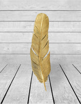 Large Gold Feather Wall Decor - SM82