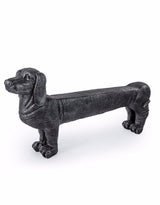 Large Black Dog Bench - NBR11