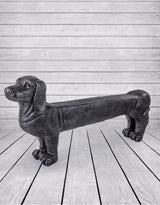 Large Black Dog Bench - NBR11