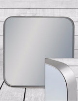 Small Square Silver Framed Arden Wall Mirror - M381