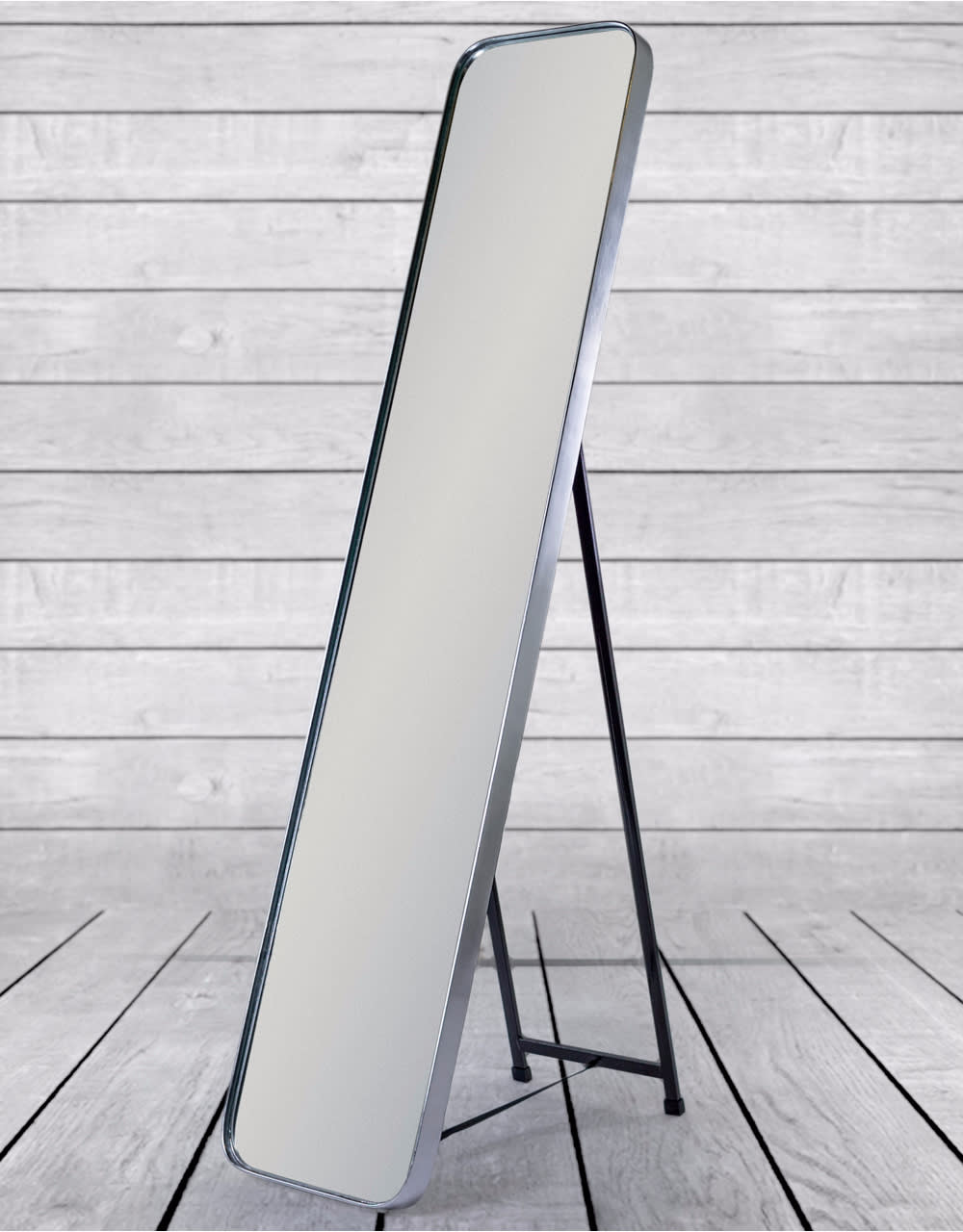 Silver Framed Arden Cheval Dressing Mirror - M385